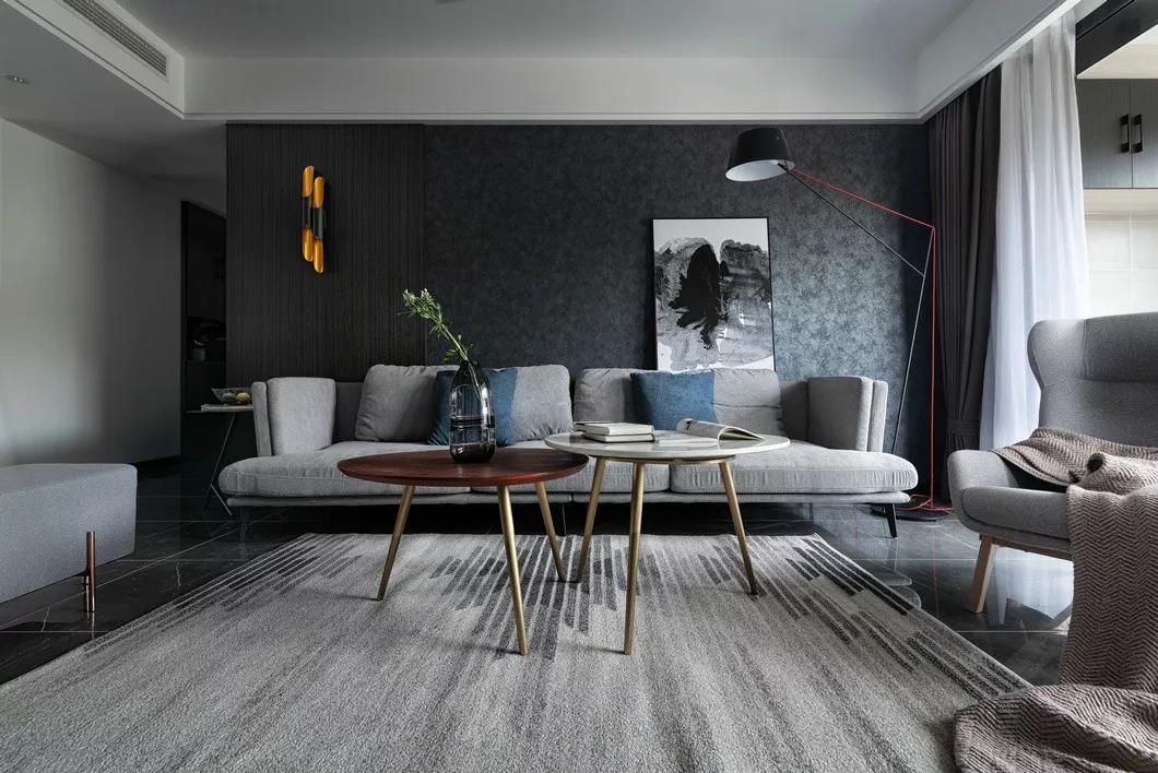 現(xiàn)代別墅裝修設(shè)計， 高級黑灰的時尚奢美