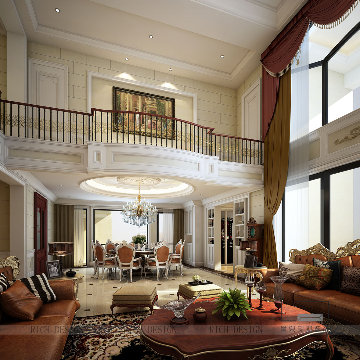 主餐廳.jpg 華僑城曦城歐式主餐廳裝修設(shè)計效果圖