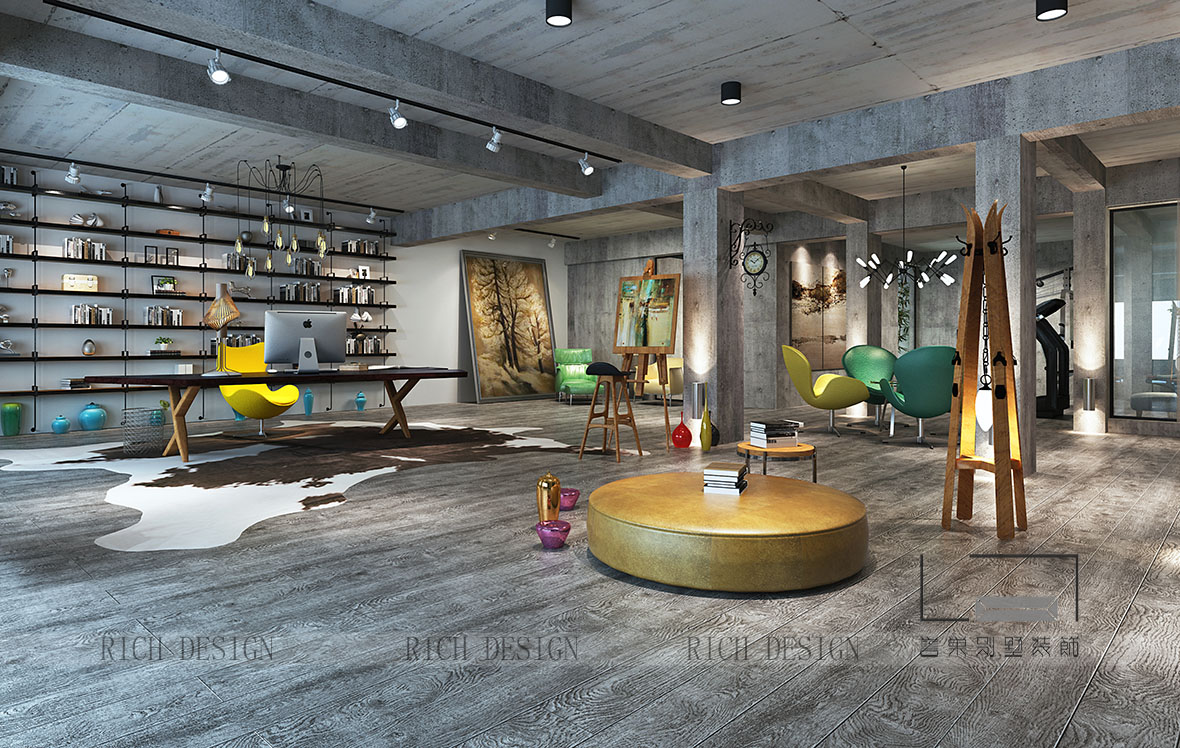 曦城別墅地下室裝修 地下室一裝修效果圖