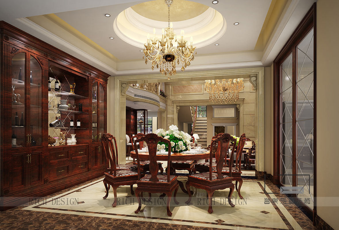 蘭江山第餐廳裝修 蘭江山第別墅餐廳裝修設(shè)計欣賞圖