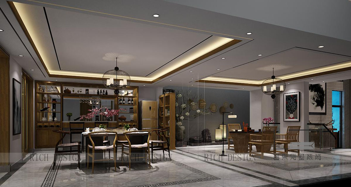 圣莫麗斯中式餐廳裝飾 圣莫麗斯中式餐廳裝飾效果圖