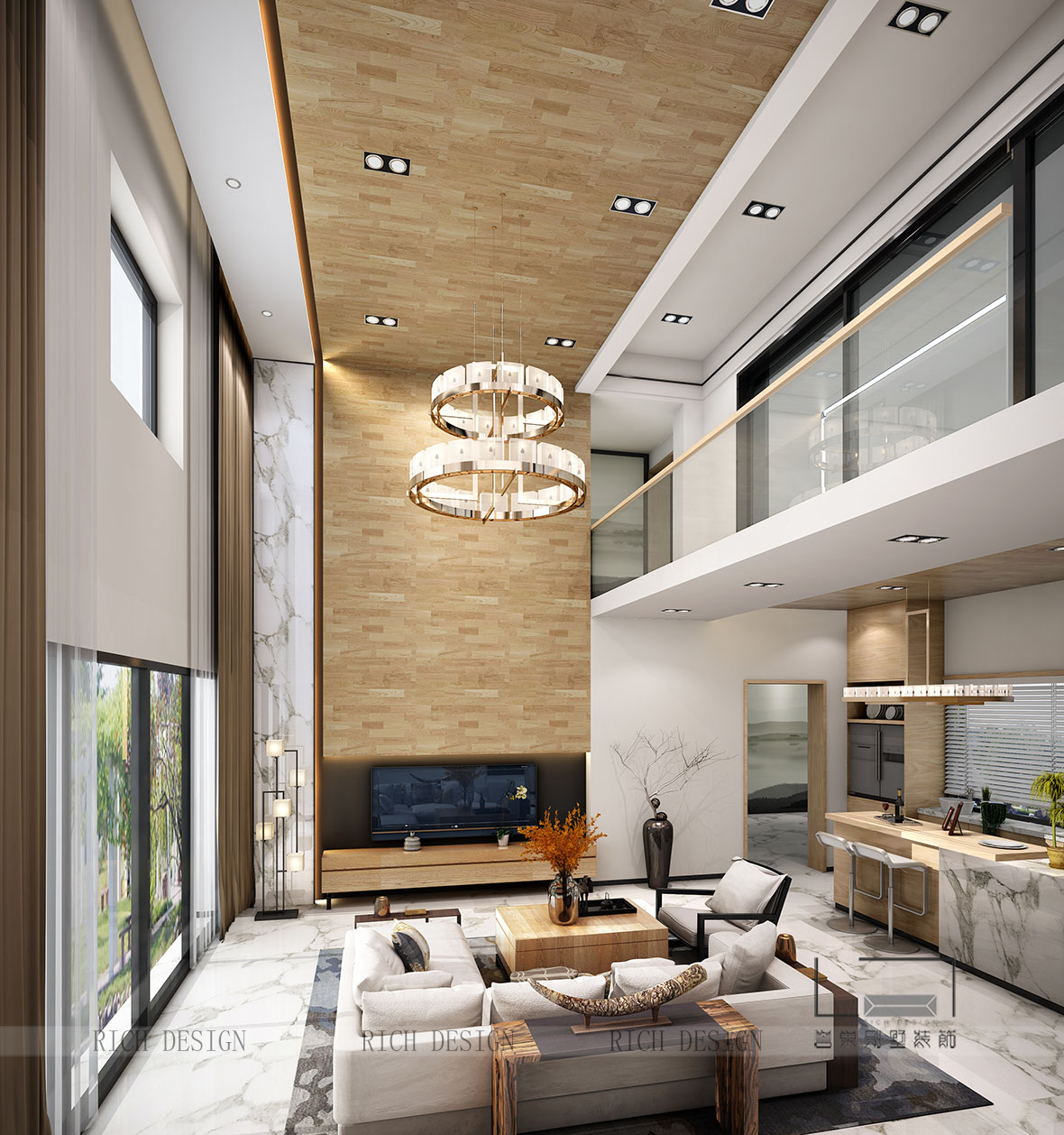 山語清暉現(xiàn)代客廳裝修設(shè)計 山語清暉現(xiàn)代客廳裝修設(shè)計效果圖