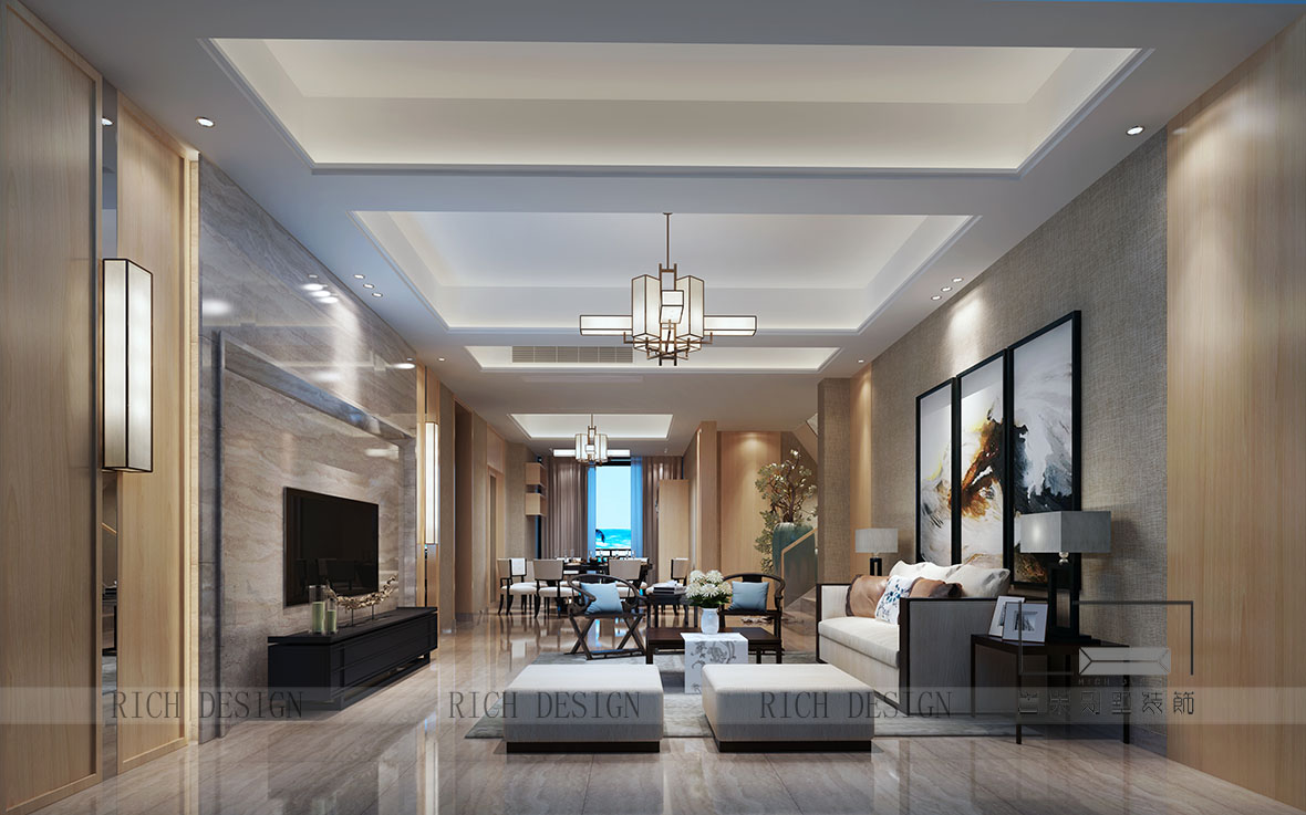 圣莫麗斯客廳裝修案例 圣莫麗斯客廳裝修案例效果圖