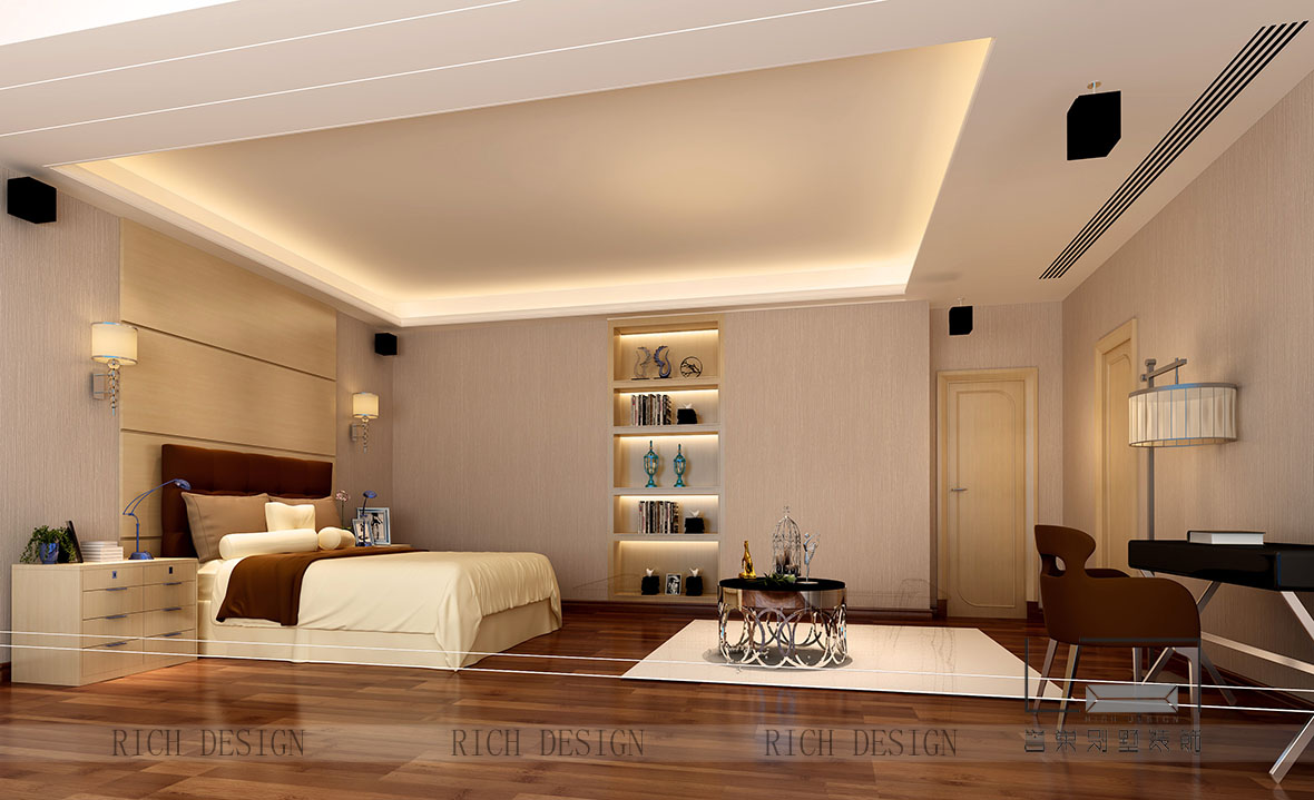 蘭江山第別墅歐式客臥裝修設計效果圖