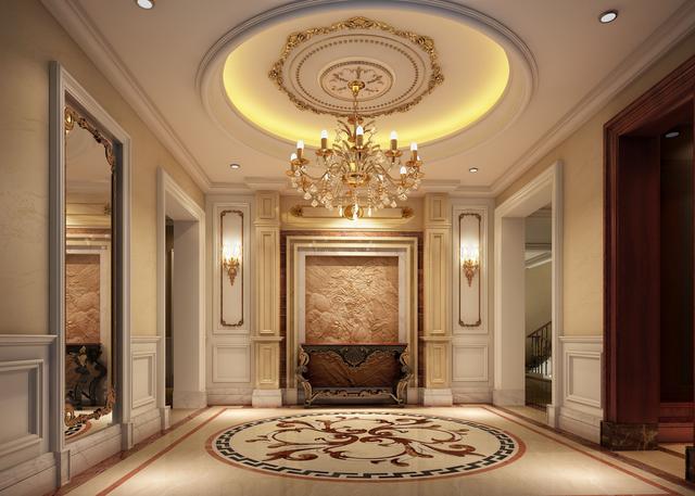 別墅美式玄關(guān)裝飾設(shè)計(jì)效果圖