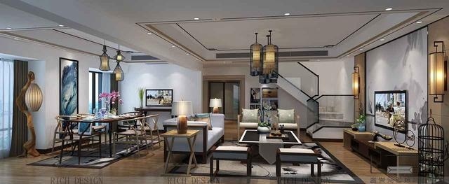 別墅客廳角度二裝修設計欣賞圖