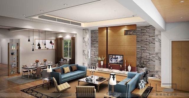 別墅現(xiàn)代客廳裝修設計欣賞圖