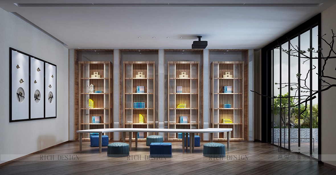 蘭江山第別墅地下書室裝修設計 蘭江山第別墅地下書室裝修設計效果圖