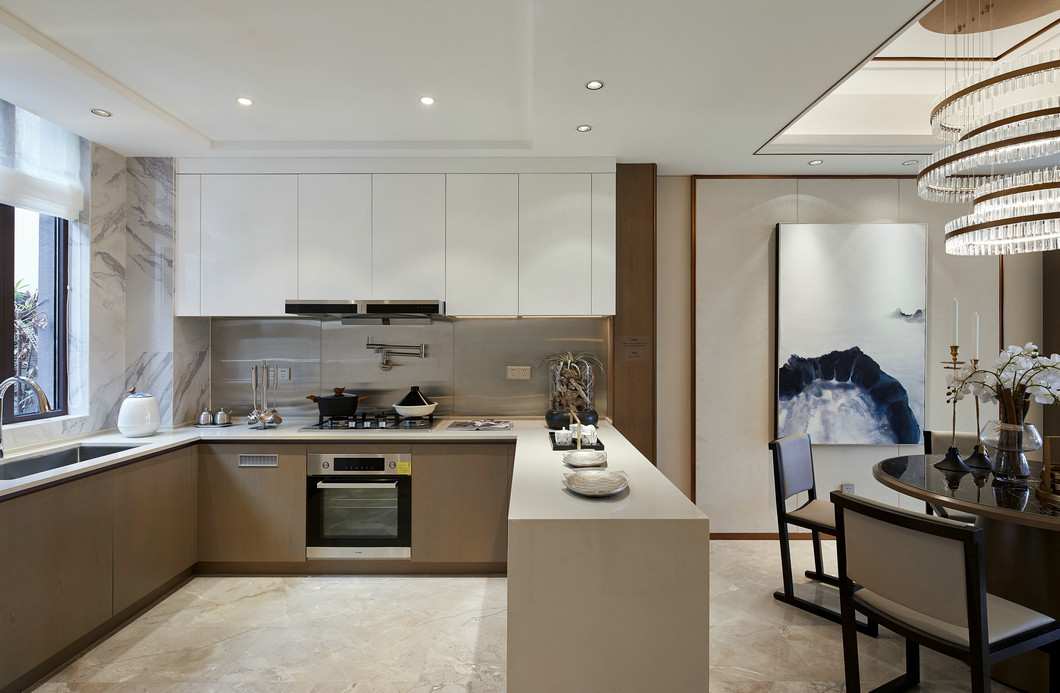 別墅裝修中式廚房設計效果圖