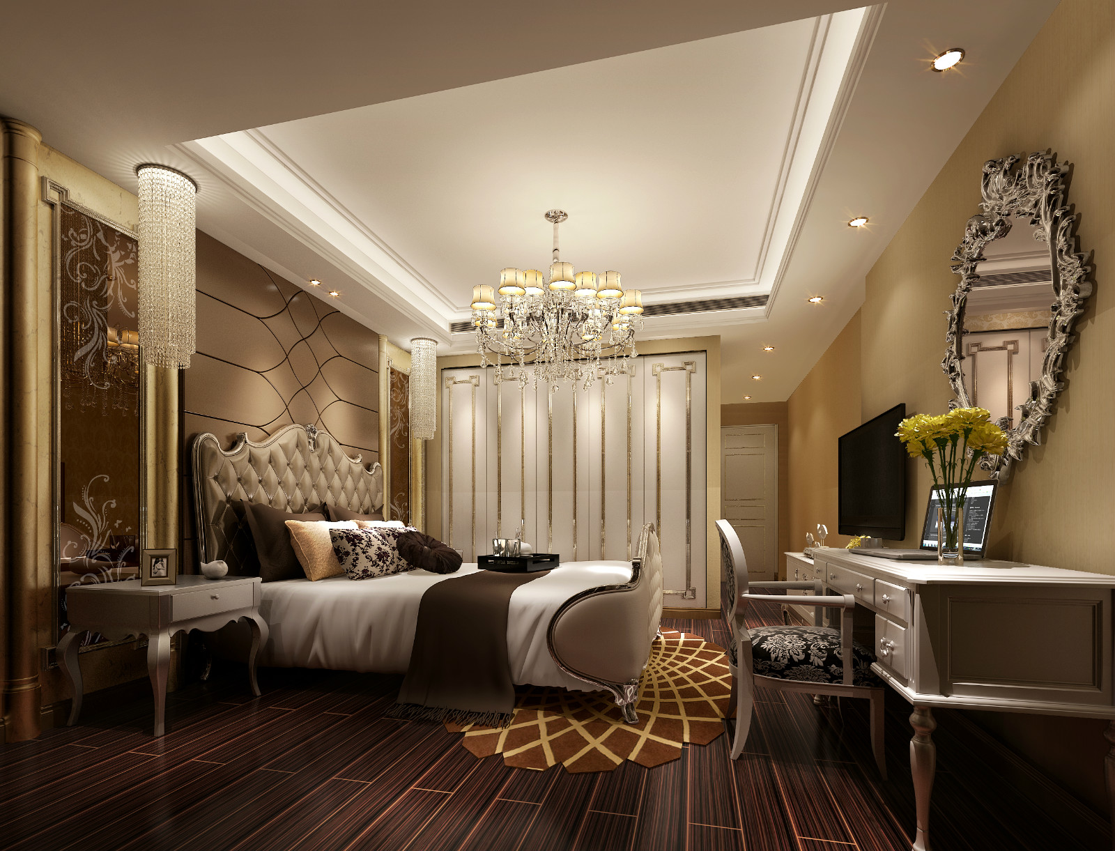 歐式臥室裝飾效果圖 歐式臥室裝飾效果圖