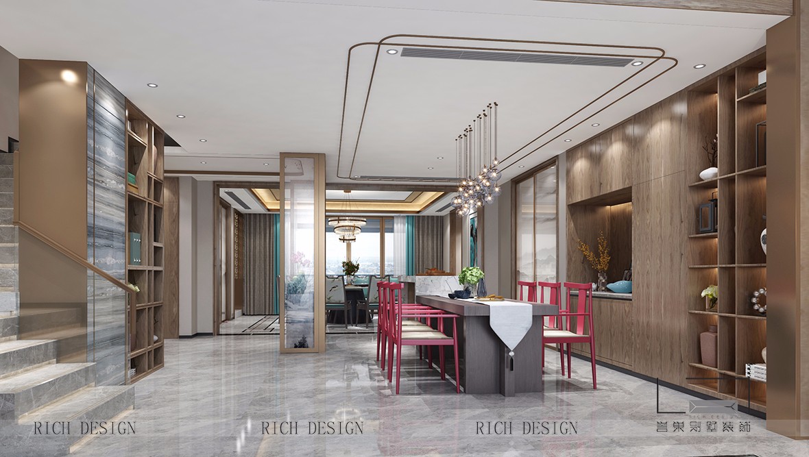 拾樂(lè)府中式西櫥柜裝飾效果圖