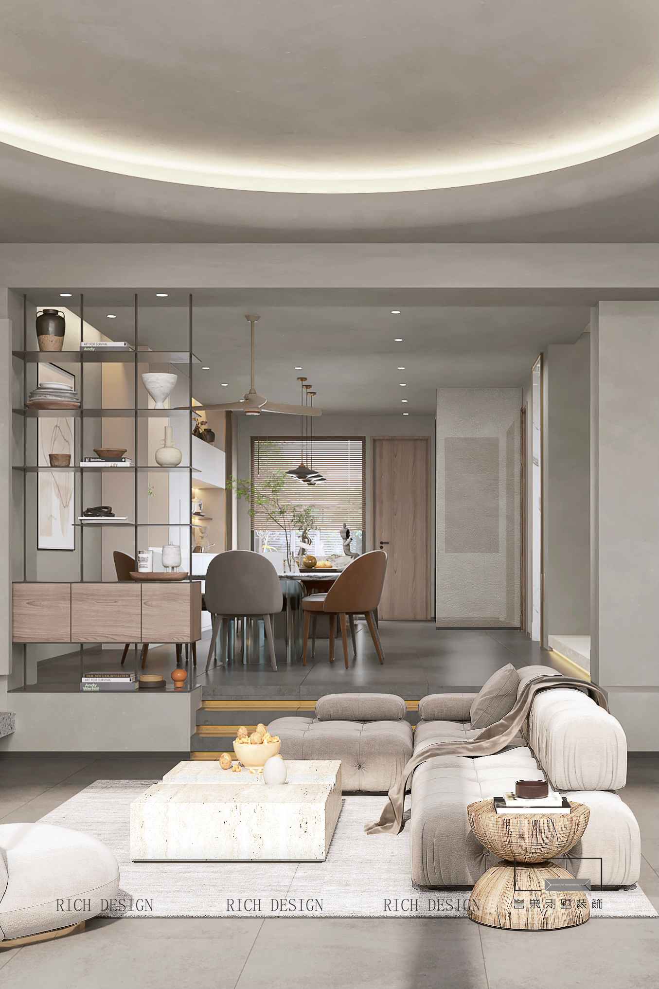 侘寂風--傳麒山客廳效果圖 侘寂風--傳麒山客廳效果圖